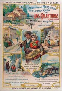Cartel de propaganda de la lucha antipalúdica 1921