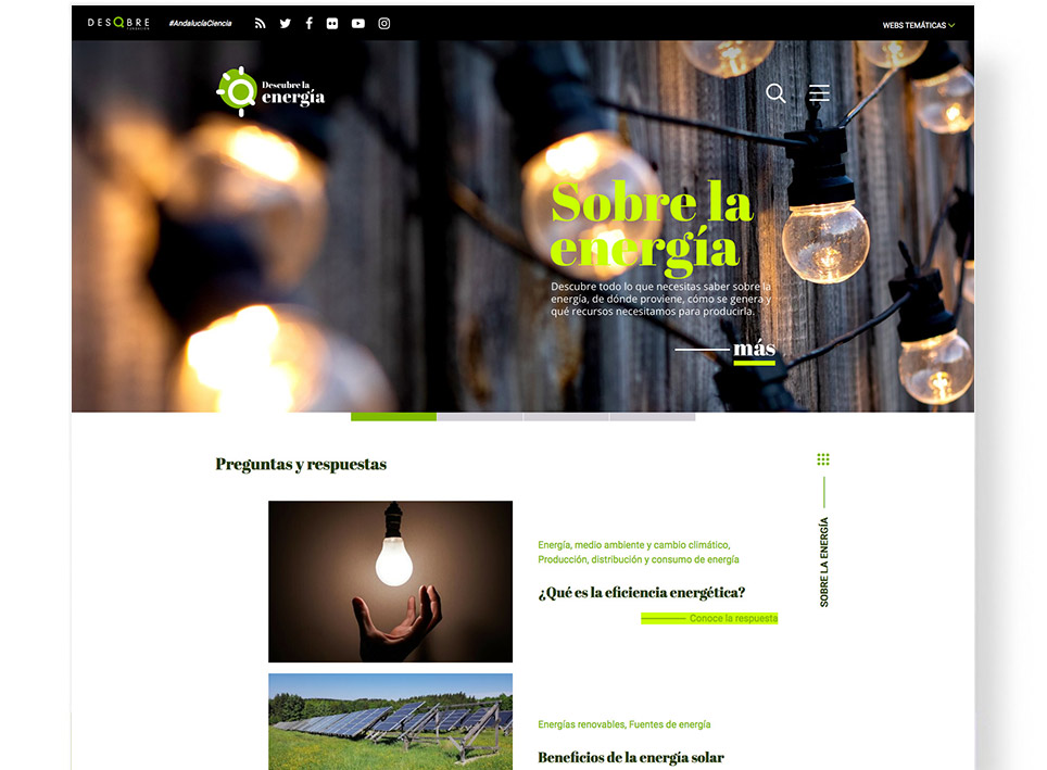 Captura web de Descubre la Energía