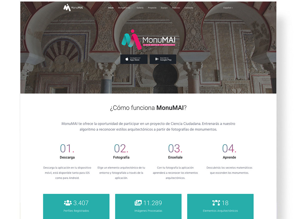 Captura web de MonuMAI