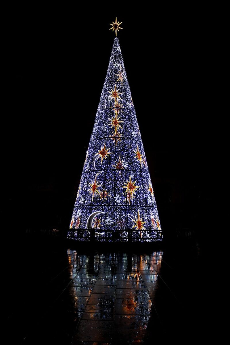 luces árbol navidad