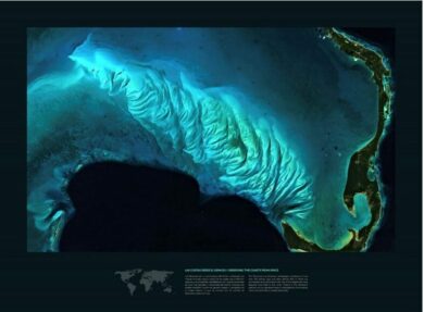 Imagen del satélite Sentinel-2 sobre Las Bahamas (Caribe).